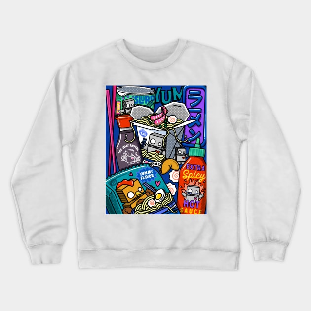 Give Me All The Noodles Crewneck Sweatshirt by thejellyempire